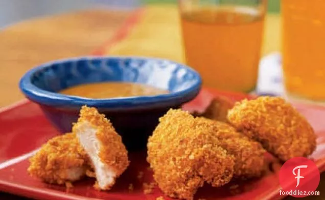 Chicken Nuggets with Mustard Dipping Sauce