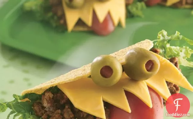 Halloween Monster-Mouth Tacos