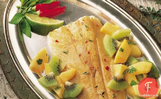 Spicy Fish with Tropical Salsa