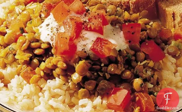 Indian Lentils and Rice