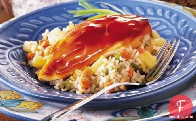 Chicken with Pineapple and Brown Rice