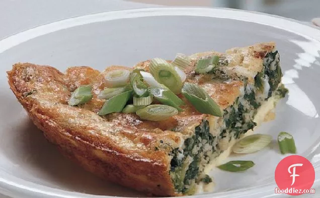 Impossibly Easy Spinach Parmesan Pie