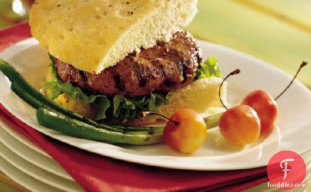 Grilled Sour Cream and Onion Burgers