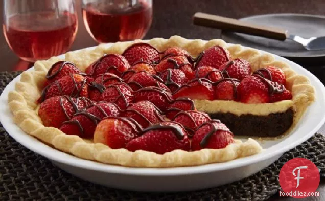 Strawberry Fudge Pie