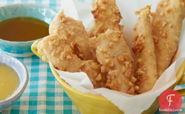 Crunchy Honey Roasted Chicken Fingers