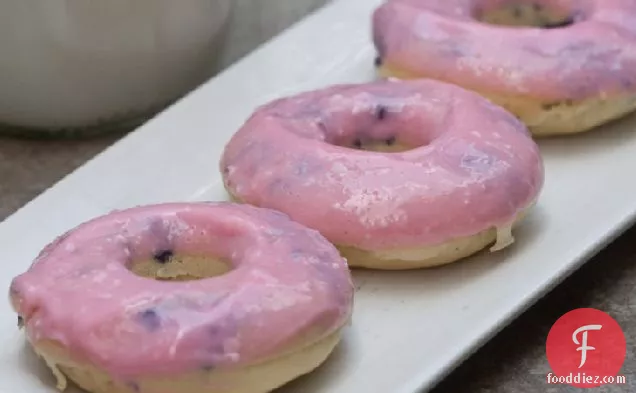 Very Berry Baked Doughnuts