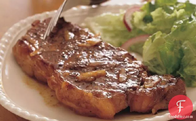 Grilled Glazed Peppered Steak