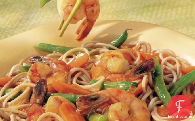Japanese Shrimp and Soba Noodles