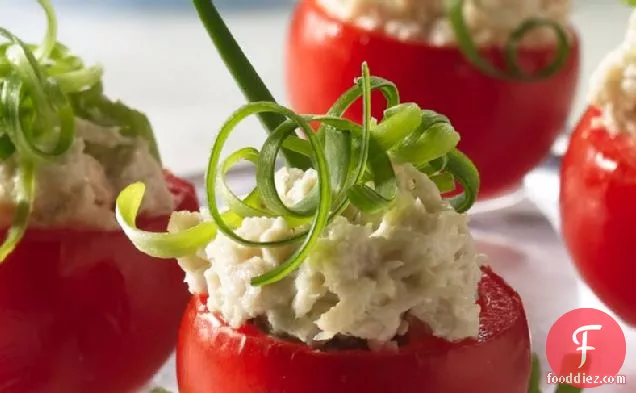 Chicken Salad-Stuffed Tomato Appetizers