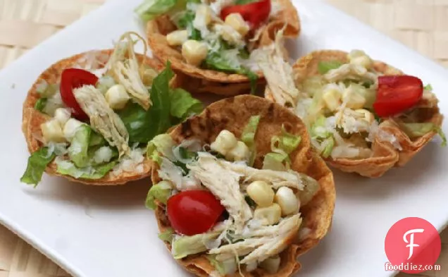 Mini Chicken-Caesar Salads
