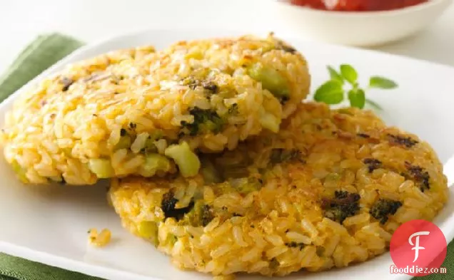 Cheesy Broccoli and Brown Rice Patties