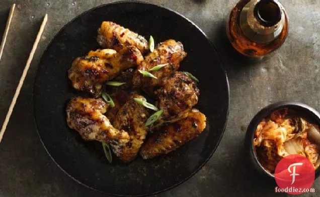 ग्रील्ड मसालेदार थाई चिकन विंग्स