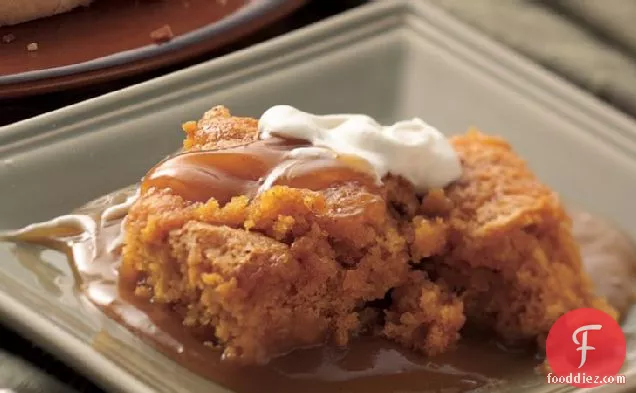 Pumpkin and Spiced-Cider Pudding Cake