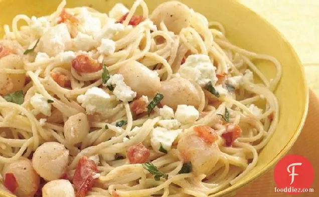 Creamy Scallops with Angel Hair Pasta