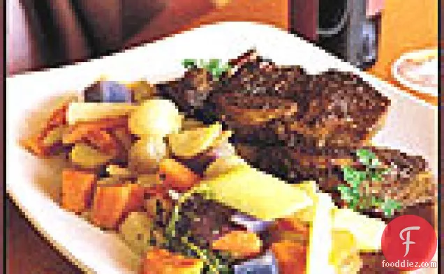 Braised Short Ribs with Whole Grain Mustard