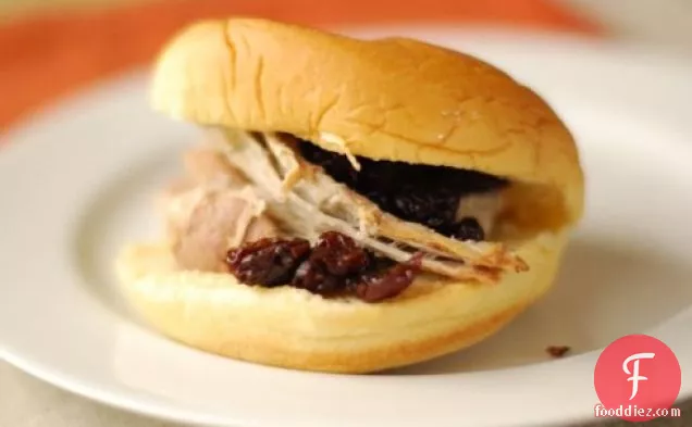 Cherry Cola Pulled Pork With Cherry-mustard Sauce