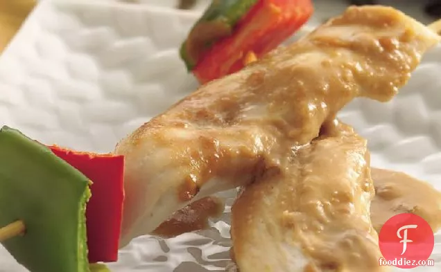 Chicken Satay with Spicy Peanut Sauce