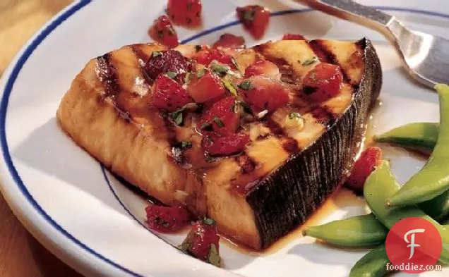 Swordfish with Strawberry Salsa