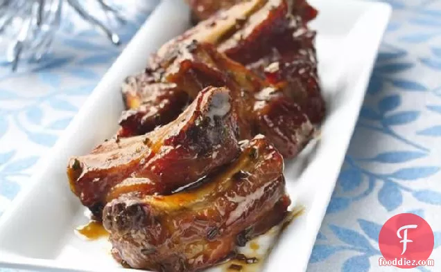 Maple-Apple Party Riblets