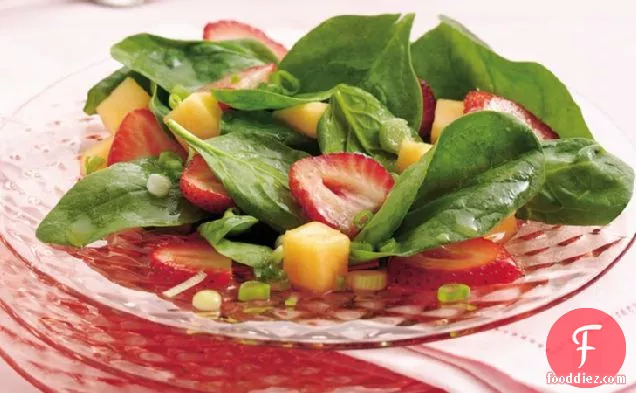 Strawberry-Melon-Spinach Salad