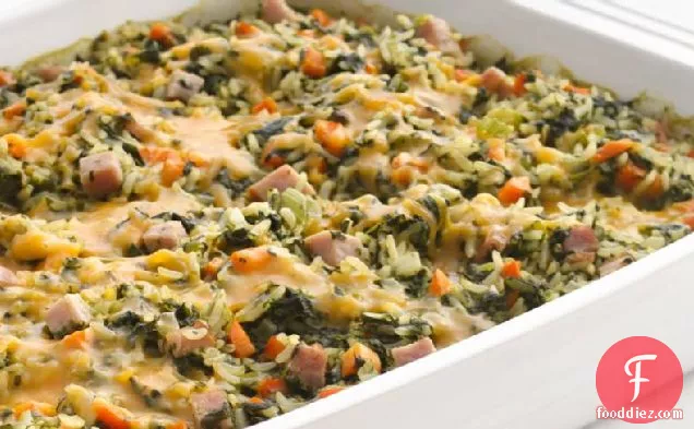 Skinny Spinach and Rice Casserole