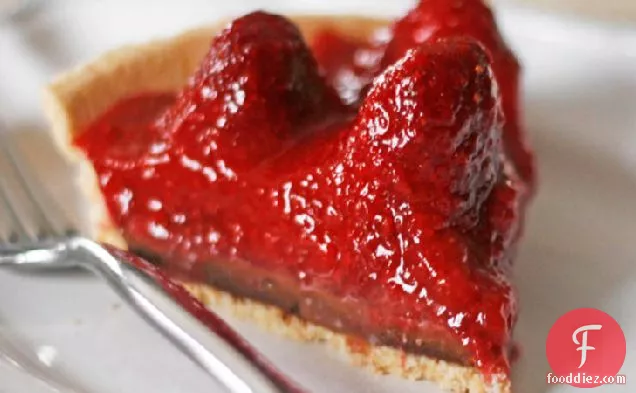 Strawberry Truffle Pie