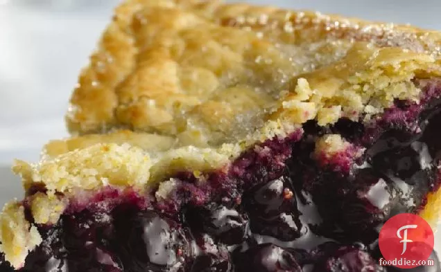 Gluten-Free Blueberry Pie with Cornmeal Crust