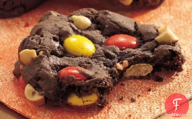 Peanutty Chocolate Candy Cookies