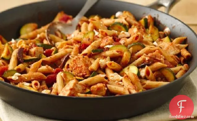 Healthified Mediterranean-Style Chicken and Pasta