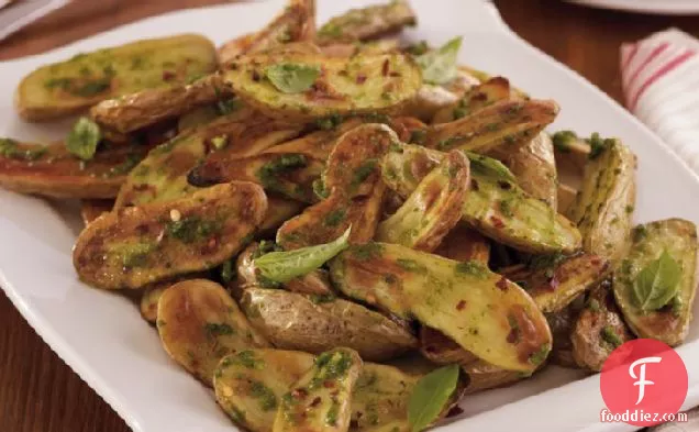 Roasted Fingerlings with Pesto
