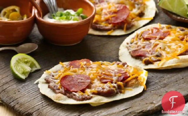 Mexican Pepperoni Pizzas