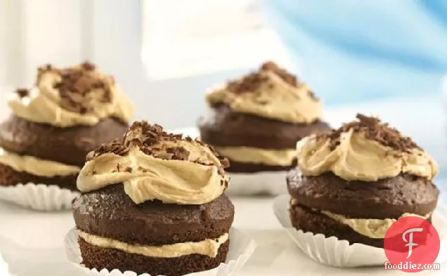 Chocolate Cupcakes with Penuche Filling