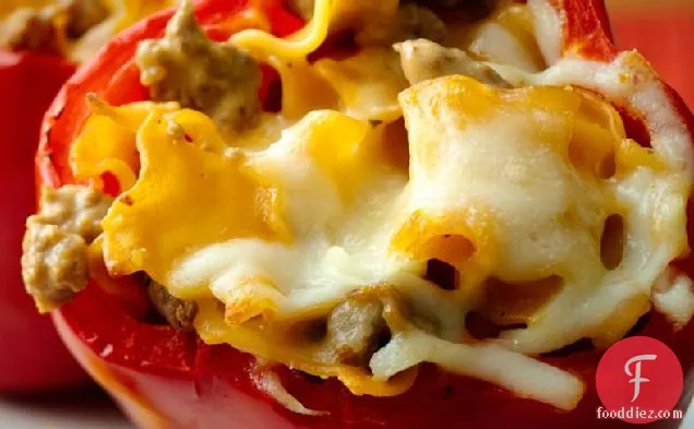 Cheesy Lasagna Stuffed Peppers