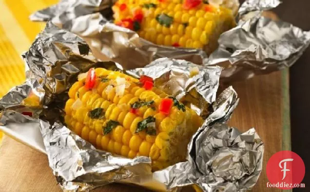 Grilled Corn Nibblers® with Lime Butter