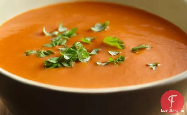 मलाईदार ताजा टमाटर का सूप
