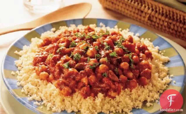 Couscous with Vegetarian Spaghetti Sauce