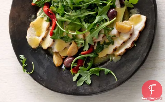 Grilled Chicken Salad With Garlic Confit