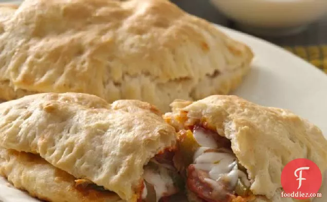 Chicken Sausage Calzones for Two