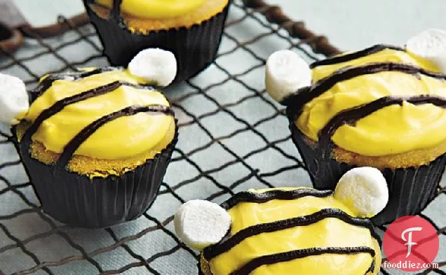 Honeybee Mini Orange Cupcakes