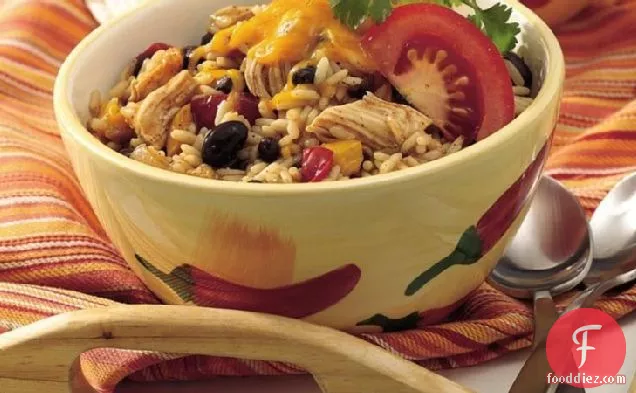 Black Beans, Chicken and Rice