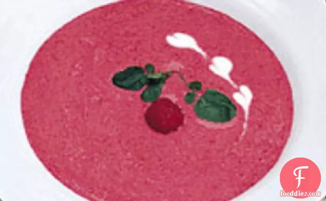 ठंडा रास्पबेरी सूप