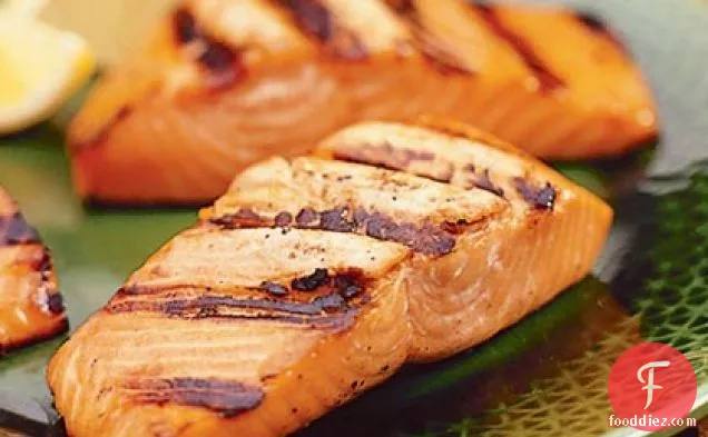 Taku Lodge Basted Grilled Salmon