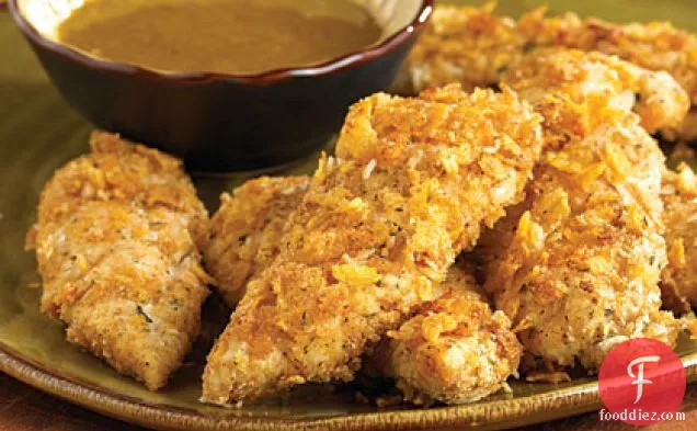 शहद-सरसों की सूई सॉस के साथ ओवन