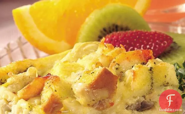 Seafood and Cheese Brunch Bake