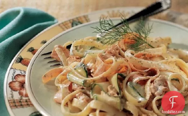 Pasta Salad with Salmon and Dill
