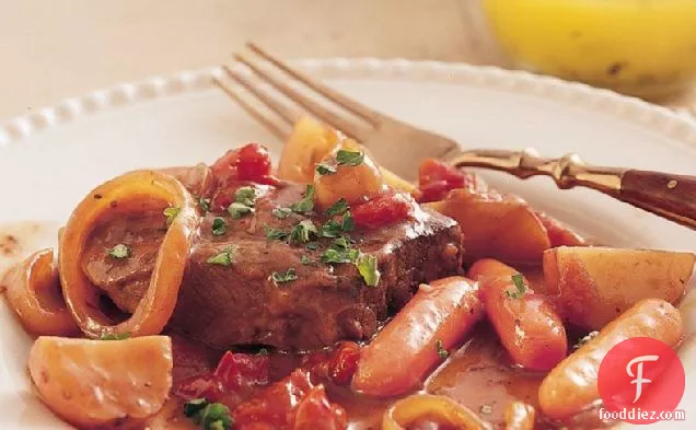 Slow-Cooker Swiss Steak and Veggies