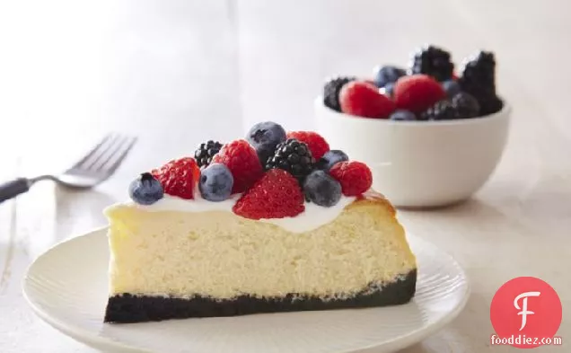 Berry Cheesecake in Chocolate Crust