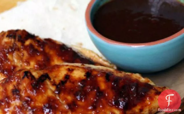 Grilled Chicken with Orange-Chipotle Glaze