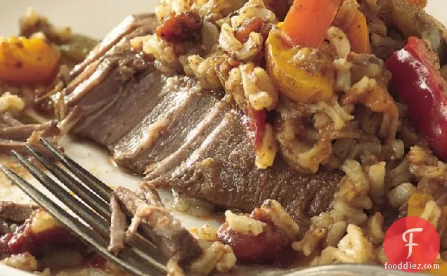 Slow-Cooker Tex-Mex Steak and Rice