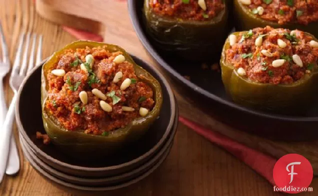 Slow-Cooker Couscous-Stuffed Peppers